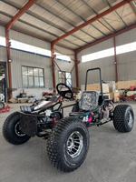Go Kart Eléctrico Todoterreno para Adultos, con Volante, Llantas de 10 Pulgadas, Asiento Individual, Batería de Litio sin Escobillas