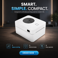 ZJ-9250 untuk Printer Thermal Nirkabel 100mm Mini Desktop Printer Stiker Warna Tanpa Tinta Tanpa Pita untuk Usaha Kecil