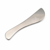 Herramienta Gua Sha de Acero Inoxidable KINWONG, Raspador Facial en Forma de Paleta, Levantamiento Facial, Drenaje Linfático, Venta al por Mayor OEM