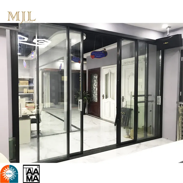 Residential exterior insulated high quality aluminum sliding glass door for offices DIY