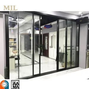 Konut dış yalıtımlı yüksek kaliteli alüminyum sürgülü ofisler için cam kapi DIY