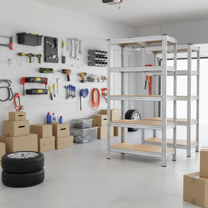 Corrosiebestendig gegalvaniseerd stellingrek voor magazijn, verstelbare planken en eenvoudige montage - Product Image 1