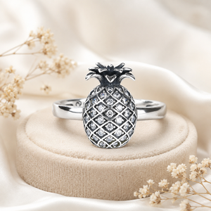 Anello a Forma di Ananas per Donne, Stile Coreano, Anello di Tendenza, Gioiello da Dito Carino - Product Image 4