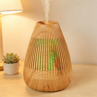 Diffuseur d'arômes USB à grain de bois, humidificateur silencieux, aide au sommeil pour la maison, les véhicules commerciaux, vaporisateur