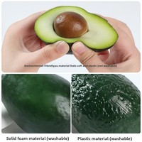 Dunia Bunga Grosir Pilihan Ternyata Terbaik Buah Alpukat Setengah Buah Simulasi Busa Ramah Lingkungan 10.3cm Model Fotografi Buah Artifisial