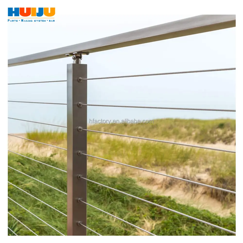 Hj Hot Bán dây verticable Cáp lan can lục bình hệ thống ban công hàng rào cầu thang dọc dây thép không gỉ Cáp lan can