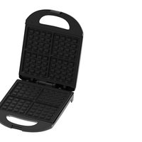 Grande machine à gaufres triangulaires commerciale à 4 tranches, très vendue, pour usage domestique, idéale pour les sandwichs
