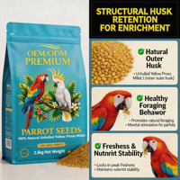 Meilleures graines de millet Proso jaune naturel non décortiqué de haute qualité à 100 % avec son coque pour l'alimentation des perroquets, budgés et calopsittes OEM/ODM