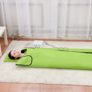 Couverture de sauna infrarouge portable, sauna sec d'intérieur, corps entier, 3 zones, infrarouge lointain, pierres de jade et de tourmaline, couverture enveloppante de sauna - Product Image 3
