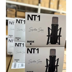 Microphone à condensateur de studio <span class=keywords><strong>RODE</strong></span> <span class=keywords><strong>NT1</strong></span> Signature, réponse en fréquence lisse et haute sensibilité pour une clarté et un équilibre incroyables - Product Image 1