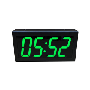4 Inch 4 Digit Green LED NTP Clock, Network Synchronized, Automatic DST Reset - Product Image 5