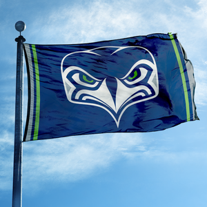 Bandera estilo tótem de los Seattle Seahawks del Pacífico Noreste, poliéster resistente a todo tipo de clima, 3x5 pies - Product Image 1
