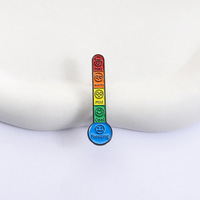 Broche thermomètre émoticône arc-en-ciel en émail, émoticônes d'humeur (Chaud, Froid, Tempéré, Très Froid), badges de revers pour sac, bijoux, cadeau pour ami