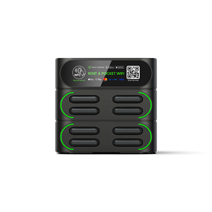Chức năng 8 khe cắm <span class=keywords><strong>Stack</strong></span> 6000mAh 4 gam/Wifi sạc nhanh Powerbank Máy bán hàng tự động POS Mifi Trạm điện điện thoại di động chia sẻ trạm - Product Image 2