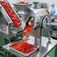 Industriële Chili Ring Cutter Machine, groenteverwerkingsapparatuur, groentesnijder, -slicer, -hakselaar voor gebruik in cateringbedrijven en fabrieken