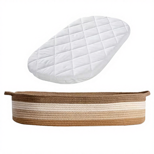 Oval <b>Rope</b> <b>Storage</b> <b>Basket</b> With Handles Nordic Style Multi-Purpose <b>Basket</b> For Neatening And Organizing - Product Image 3