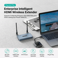 Transmisor HDMI 1080P Plug and Play para Presentaciones Inalámbricas con un Solo Botón para Teléfono, PC y Tableta