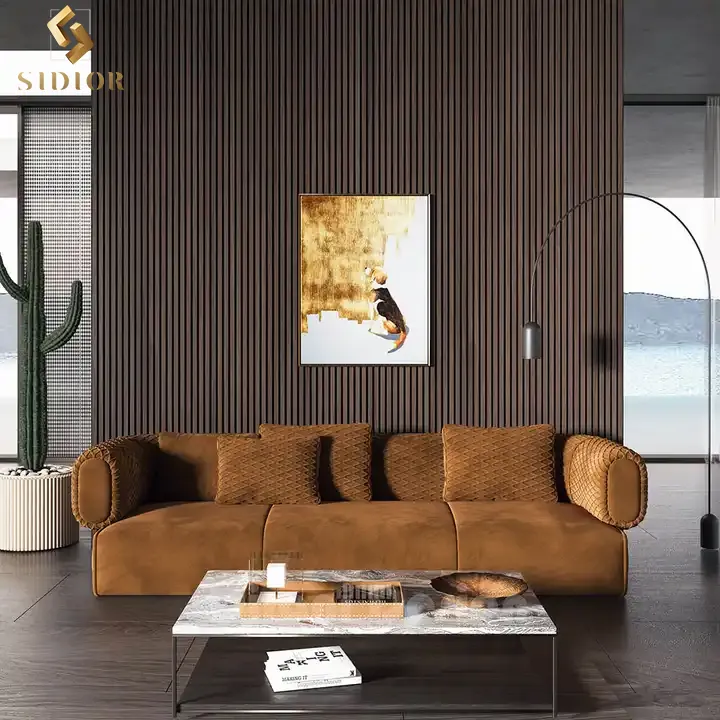Canapé câlin en velours canapé-lit pour villa moderne de luxe de haute qualité canapé classique en tissu moderne ensemble de meubles de luxe