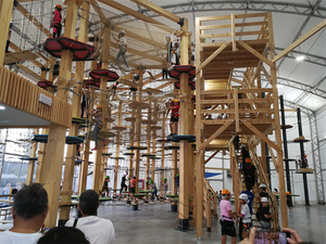 Bán Dây Thừng Trong Nhà Công Viên Giải Trí Dây Cao Thiết Bị Khóa Học - Product Image 6