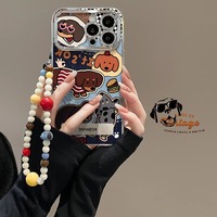 Étui de téléphone magnétique en TPU mat avec support, style cowboy américain, pour 16promax