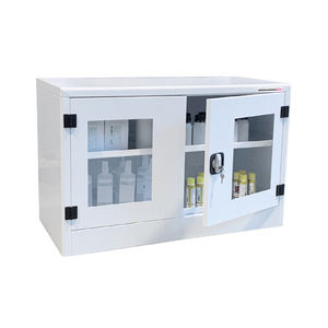 Gabinete de laboratorio bajo encimera Carvel 1075x500x600mm con puertas de plexiglás - Product Image 1