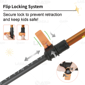 ไม้เท้าอลูมิเนียมแบบยืดหดได้สำหรับเยาวชนปรับแต่งได้ตามต้องการ - Product Image 4