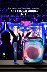 6 Inch Stereo Portable Professional Wireless BT Big <strong>Speakers</strong> Outdoor <strong>Dj</strong> <strong>bluetooth</strong> Party <strong>Speaker</strong> With LED Light - Product Image 4