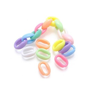 Cadena acrílica de 11*16mm, hebilla de cadena de plástico Macaron, accesorios de joyería DIY, cadena para gafas, accesorios para funda de teléfono - Product Image 1