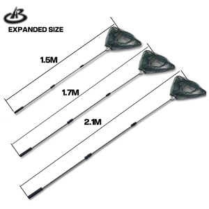 Rete da pesca retrattile all'ingrosso in lega di alluminio da 150cm telescopica pieghevole con rete di atterraggio - Product Image 5