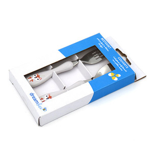 Utensilio <span class=keywords><strong>para</strong></span> comer <span class=keywords><strong>para</strong></span> bebé, 3 piezas, cuchillo, cuchara y tenedor, juego <span class=keywords><strong>de</strong></span> <span class=keywords><strong>cubiertos</strong></span> <span class=keywords><strong>de</strong></span> acero inoxidable con caja <span class=keywords><strong>de</strong></span> regalo - Product Image 2