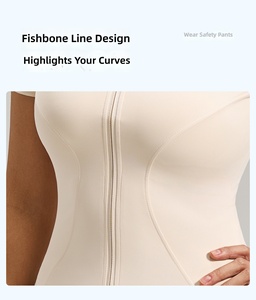 Camiseta de Yoga para Mujer, Cuello Alto con Cierre Completo, Manga Corta, Transpirable, Ajustada, de Secado Rápido, para Ejercicio, Gimnasio, Fitness, Tallas Grandes - Product Image 5