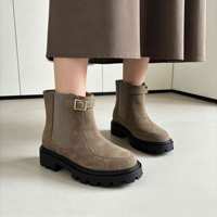 Vente directe d'usine, bottes à lacets décontractées confortables personnalisées pour femmes, cuir véritable, été automne