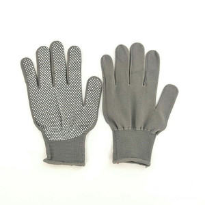 Guantes de trabajo, guantes de nailon con puntos antideslizantes, guantes para hombre a prueba de polvo, transpirables, antideslizantes, finos y resistentes al desgaste para principios de verano - Product Image 4