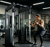 Appareil de musculation multifonctionnel pour salle de sport, système réglable, logo personnalisé, machine Smith de haute qualité pour entraînement complet du corps