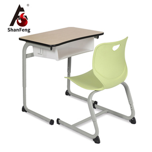 Có thể điều chỉnh hiện đại MDF học sinh đồ nội thất Giáo Dục Tiểu học cao cấp Vườn Ươm học tập cung cấp hoàn chỉnh trường bàn ghế Bộ 1 - Product Image 1