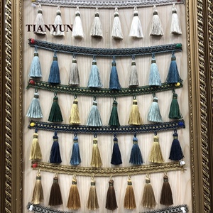 Flecos Decorativos de Poliéster al por Mayor, Adornos <span class=keywords><strong>para</strong></span> Cortinas, Cenefas, Cojines, Sofás, Nuevo, Hecho a Mano en China, TIANYUN - Product Image 1