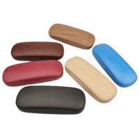 Étui de luxe en bois pour lunettes de soleil avec impression de logo personnalisé Boîte de présentation optique en métal dur pour hommes et femmes grandes montures de lunettes