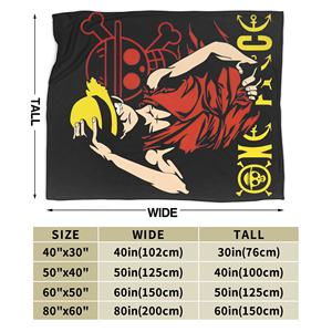 Mantas de Lana con Diseño de Monkey D. Luffy Gear, Manta Decorativa para Cama o Sofá, Ultra Suave y Cálida, Derivados de Anime - Product Image 6
