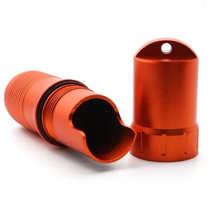Cnc Machinaal Bewerkte Aluminium Geanodiseerde Waterdichte Overlevingscapsules Edc Pil Match Case <span class=keywords><strong>Container</strong></span> Voor Noodtoevoerkits - Product Image 6