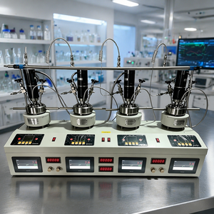<span class=keywords><strong>Autoclave</strong></span> de réaction par agitation haute pression à <span class=keywords><strong>4</strong></span> positions en Hastelloy C276 pour le criblage de l'hydrogénation catalytique - Product Image 2