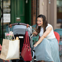 Vente chaude en cuir PU réglable bébé poussette crochets Portable nouveauté landau accessoires pour les Parents sur la fête des pères et des mères