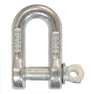 Manille droite avec œillet circulaire forgé, zinguée, type large, accessoires de levage - Product Image 2