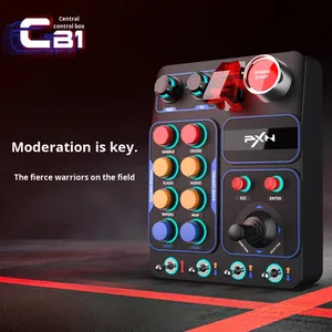 Boîte de boutons de course multifonction PXN-CB1, boîte de boutons de contrôle central pour simulation de course USB pour <span class=keywords><strong>PC</strong></span>, compatible avec <span class=keywords><strong>PC</strong></span> - Product Image 2
