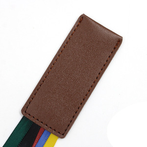 Marcadores de página y separadores de páginas de cuero, marcapáginas de cinta de colores y marcadores de lectura, separadores de páginas de Biblia de 5 páginas, material de estudio. - Product Image 5