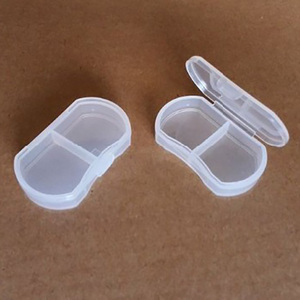 <span class=keywords><strong>Promo</strong></span> Cadeaux Poche Taille 2 Compartiments Pilule Boîte De Rangement Petite Boîte En Plastique - Product Image 2