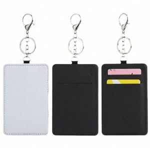 Custom Sublimation Blank Pu Leather Credit Card Holder Keychain Sublimation Card Holder Wallet Case Card Pouch for Women and Men - Product Image 6