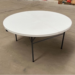 Table pliante légère de 6 pieds en gros pour mariage en plein air et banquet, mobilier d'atelier extérieur moderne - Product Image 3