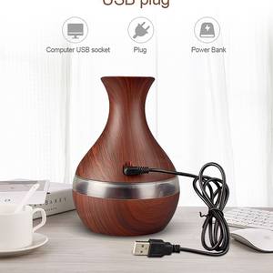 Diffuseur d'arômes à grain de bois, humidificateur USB de 300 ml avec minuterie pour la maison, le salon, fonctionnement silencieux - Product Image 2
