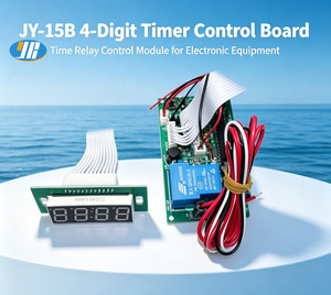 จอแสดงผล LED 4 หลัก JY - 15B โมดูลควบคุมรีเลย์ตั้งเวลาสำหรับเครื่องซักผ้าหยอดเหรียญและตู้จำหน่ายน้ำ - Product Image 1