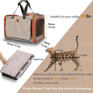 Bolsa de Transporte <span class=keywords><strong>para</strong></span> Mascotas, <span class=keywords><strong>Perros</strong></span> y Gatos, de Lona Suave, Color Gris, Impermeable, Aprobada por Aerolíneas, <span class=keywords><strong>para</strong></span> <span class=keywords><strong>Perros</strong></span> Pequeños y Grandes, Transpirable, <span class=keywords><strong>para</strong></span> Uso en Exteriores - Product Image 4
